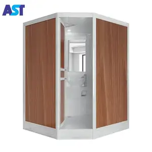 Baño modular prefabricado, Unidad de wc, cubículo de ducha todo en uno