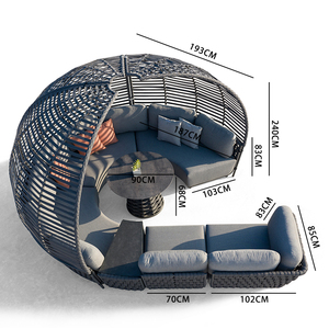 Couture Jardin Abbraccio <span class=keywords><strong>Giardino</strong></span> Mobili Da Terrazza Guangzhou Corda Divano Ad Angolo Set Corda di Tessuto Divano per Esterni Mobili Da <span class=keywords><strong>Giardino</strong></span> - Product Image 3