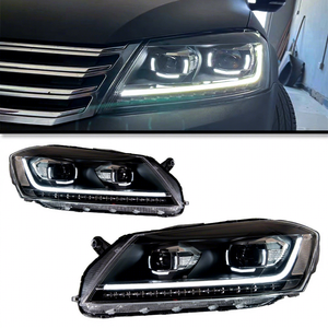 Conjunto de Faros Delanteros Modificados con LED Matrix para Versión Europea B7 (12-16), Luz Diurna LED, Señal de Giro Dinámica, Alto Lumen, Mejora de Rendimiento - Product Image 3