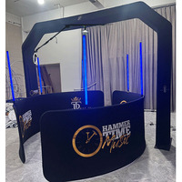 Cabina de Fotos BM 360 con Grabación de Video, Soporte para Cámara Superior, Plataforma de 120 cm, Software de Edición, Almacenamiento en la Nube, Compartir en Redes Sociales