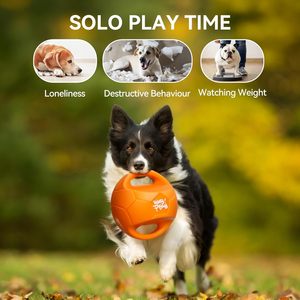 Juguete Interactivo para Mascotas AFP, Juego de Tirar la Cuerda al Aire Libre, Juguete de Buscar con 2 Asas, Juguete de Pelota para Perros con Sonido, para Perros Medianos y Grandes - Product Image 4