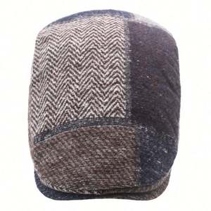 Gorro de Boina Británica para Hombre, Diseño de Tweed, Cálido y Cortavientos para Otoño e Invierno, Gorro de Boina con Visera, Estilo Ivy, para Hombre - Product Image 5