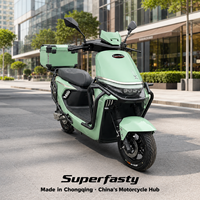 Moto électrique de tourisme personnalisée Superfasty Durable 2000W, freins à disque doubles, écologique, longue autonomie, transport quotidien pour adultes