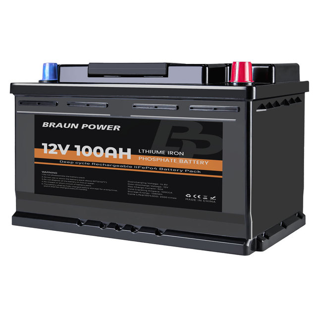 12.8V 100AH LiFePO4 Battery Pack 12v Lithium Iron Phosphate Batteries Cycles Inverter Car Lighter Solar Tax Free EU DDP