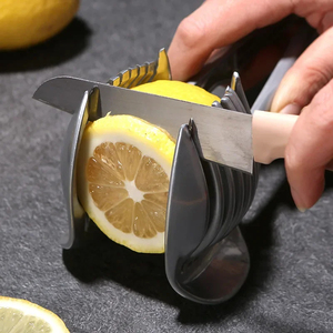 Wholesale <b>Kitchen</b> <b>Gadgets</b> Stainless Steel Onion Holder Potato Tomato Slicer Vegetable Fruit Cutter Safety Cooking <b>Tools</b> - Product Image 3