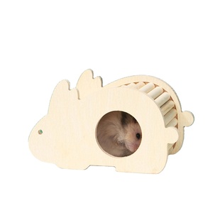 Le plus récent abri pour hamster multifonctionnel imperméable au design original en bois de hêtre - Product Image 1