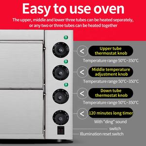 Horno Eléctrico para Pizza de Dos Pisos Lecon, Comercial y Doméstico, Acero Inoxidable, 220V, Control Digital, Monitoreo Remoto, 1 Año de Garantía - Product Image 4