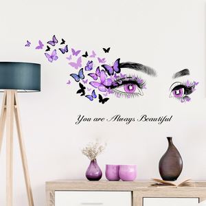 Beauty Eye butterfly Wall Stickers Background Wall Living Room Decoration Self-adhesive Wall Stickers - Product Image 2