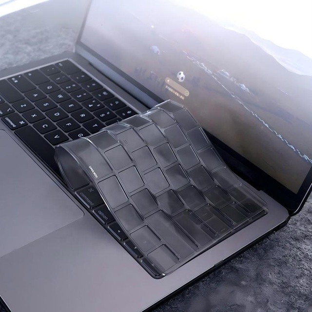 Black Crystal TPU Keyboard Protector Cover Thin Dustproof Keyboard Film for Macbook Pro 14/16 M1 M2 M3 M4 MB Air 13/15 M2 M3 M4