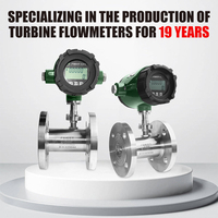 Capteur de débit à turbine électronique miniature Fimeet haute précision en acier inoxydable DN100/DN4 pour liquides, type pipeline eau-huile