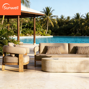 <span class=keywords><strong>Salon</strong></span> <span class=keywords><strong>de</strong></span> <span class=keywords><strong>jardin</strong></span> en teck, ensemble <span class=keywords><strong>de</strong></span> canapés modulaires, meubles d'extérieur en teck, canapé <span class=keywords><strong>de</strong></span> <span class=keywords><strong>salon</strong></span> avec <span class=keywords><strong>coussin</strong></span> imperméable - Product Image 6