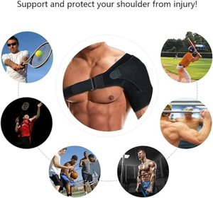 Attelle d'épaule en néoprène réglable pour le sport, avec compression, logo OEM, support protecteur pour blessures - Product Image 3