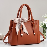 Sac à main élégant en soie pour femme, grande capacité, sac fourre-tout en grain de litchi, sac de bureau urbain pour femme, sac bandoulière pour trajets quotidiens