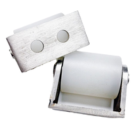 Roue de positionnement pour rail de porte coulissante JJ Brand Guide, roue de serrage, support en acier inoxydable 304 avec roulement à billes, poulie en nylon