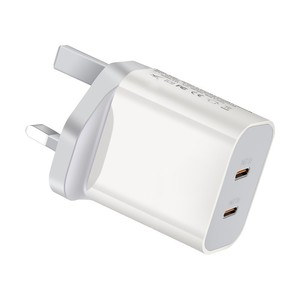 Cargador dual-PD de 40W, <span class=keywords><strong>adaptador</strong></span> dual-Type-C de <span class=keywords><strong>20W</strong></span>, nuevo cargador de teléfono móvil con doble puerto PD para <span class=keywords><strong>Apple</strong></span> iPhone, Samsung, Google, Moto, Tablet - Product Image 4
