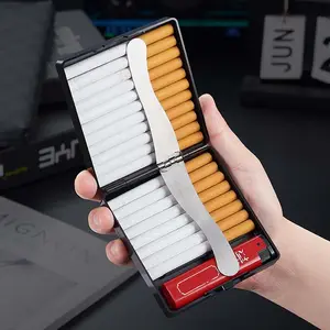 smoky cigarette case Set of 2 Ultra Compact Metal-Plated King Size & Stash Box (Silver Swirls) With vintage designs etched on both sides Silicone Cigarette Case: Durable &