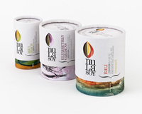 Produit de soin de la peau fantaisie récipient rond parfum décoration carton emballage papier tube boîte pour bougie
