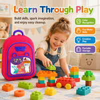 Grand ensemble de blocs de construction en plastique pour enfants, jouet de construction créatif, grandes briques, thème bâtiments modernes, apprentissage STEM, éducatif