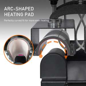 Presse à chaud double station pour protège-tibias, machine de transfert par sublimation pour impression personnalisée sur protège-tibias sportifs - Product Image 5