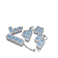 High-transparency Plastic Button Stress-relief Mechanical Keyboard Keycap Keychain Pendant Toy