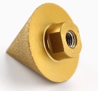 M14 Diamante Soldadura Apertura Agujero Cono Chaflán Brocas Cónicas Chaflán Brocas Diamante Chaflán Brocas