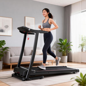 เครื่องวิ่งออกกำลังกายที่บ้าน มอเตอร์ 2.0 แรงม้า ปรับความชันด้วยมือ รับน้ำหนักได้สูงสุด 120 กก. หน้าจอ LED ขายตรงจากโรงงาน - Product Image 4