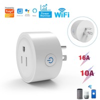 Monitor de alimentación estándar de EE. UU. Wifi enchufe inteligente Smart Life APP Control remoto inalámbrico temporizador salida Google Home Alexa