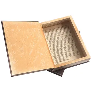 Custom Professional Book Shaped Originality Paperboard Empty Decorative Books Gift Packaging Paper Book Boxes