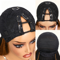 Perruque V-Part en fibre résistante à la chaleur, texture Yaki épaisse, 26 pouces, avec mèches P1B/30, longue et bouclée, en stock, vente en gros