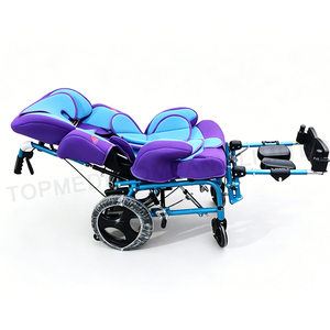 Silla de Ruedas Inclinable en el Espacio Aéreo con Respaldo Reclinable para Parálisis Cerebral CE - Product Image 3