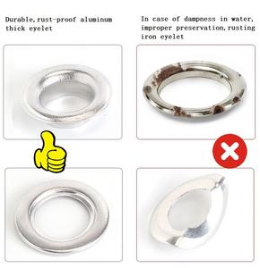 Remaches huecos Ojal de aire grueso 100 Juegos con herramienta Publicidad Camión Lona Hebilla <span class=keywords><strong>Ojales</strong></span> <span class=keywords><strong>para</strong></span> zapatos Ojal de lona - Product Image 2