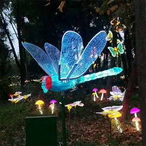 New Outdoor Luminous Dynamic Butterfly Decoration Led Butterfly Lamp