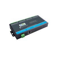 Gateway Industrial IoT de 16 Puertos RS485 a Gigabit Ethernet, Adquisición de Datos de Alta Velocidad, Compatible con Protocolos Modbus, MQTT y WebSocket