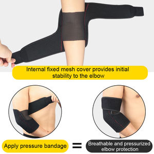 Attelle de coude respirante en néoprène, immobilisateur et stabilisateur universel, protection flexible - Product Image 5