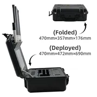 Dispositif intégré de détection et de désarrosage de drones, détecteur de drones 100 MHz-6 GHz avec portée de désarrosage GNSS de 1 km
