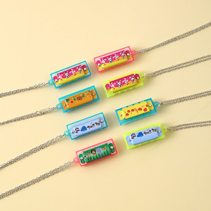 Mini collier en plastique, harmonica de dessin animé, jouet éducatif unisexe pour 14 ans et plus, cadeau - Product Image 2