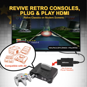 ตัวแปลง HDMI มินิสำหรับ N64 SNES SFC NGC คอนโซลเกมย้อนยุค1080P HD อะแดปเตอร์วิดีโอ16:9สวิตช์4:3รองรับปลั๊กเล่น - Product Image 5