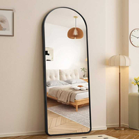 Miroir mural ou sur pied, pleine longueur, fait main, avec cadre métallique moderne, éco-responsable, le plus vendu pour la décoration intérieure