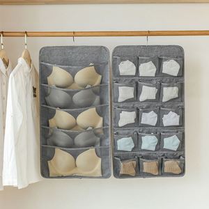 Bolsa de Almacenamiento Colgante de Tela para Puerta Trasera, Ideal para Ropa Interior y Calcetines, Organizador de Ropa Interior para Armario/Dormitorio - Product Image 2