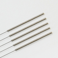 Aiguilles d'acupuncture stériles en acier inoxydable avec manche plat, 100 pièces/boîte, aiguilles d'acupuncture de médecine traditionnelle chinoise