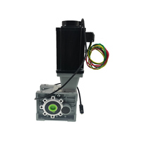 Servo 24V 48V 1.5KW 1:10 300RPM moteur à courant continu sans balais avec réducteur de moteur à vis sans fin hyperboloïde