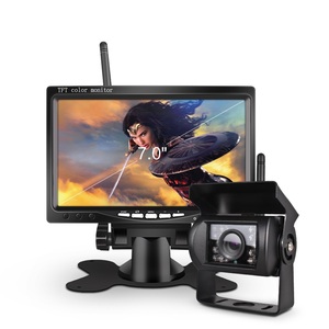 Bus <b>Car</b> 7 Inch LCD Monitor Infrared Night Vision Back up Rearview Wireless <b>Reversing</b> <b>Camera</b> Kit YBW-1 Wireless Rearview <b>Camera</b> Y - Product Image 1