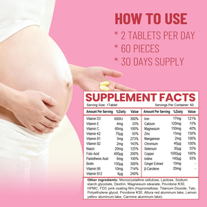 BLM Private Label donne integratori per la fertilità <span class=keywords><strong>vitamina</strong></span> <span class=keywords><strong>C</strong></span> Anemia compressa di ferro per la fornitura di ossigeno globuli rossi - Product Image 2