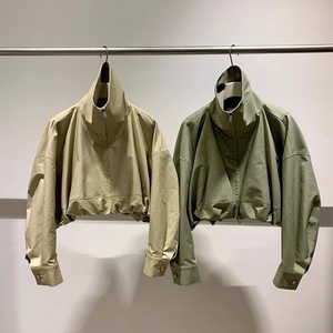 Nouvelle veste trench-coat haut de gamme pour femme, coupe courte, imperméable, coupe-vent, tendance, fine et légère - Product Image 4