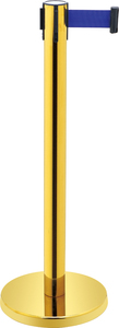 Wholesale Heavy Duty Crowd Control <b>Bracket</b> Retractable Belt Barrier U Shape Base Hotel Queue Pole Stand Barrier Stanchion Post - Product Image 3