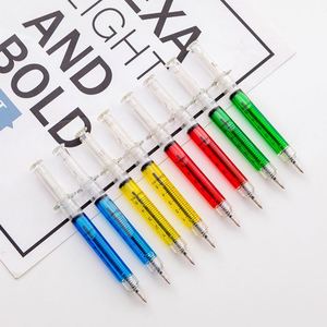 Cheap Creative Syringe Plastic Ball <b>Pen</b> With OEM Custom Logo Printed Laser for Children <b>Gift</b> - Product Image 6
