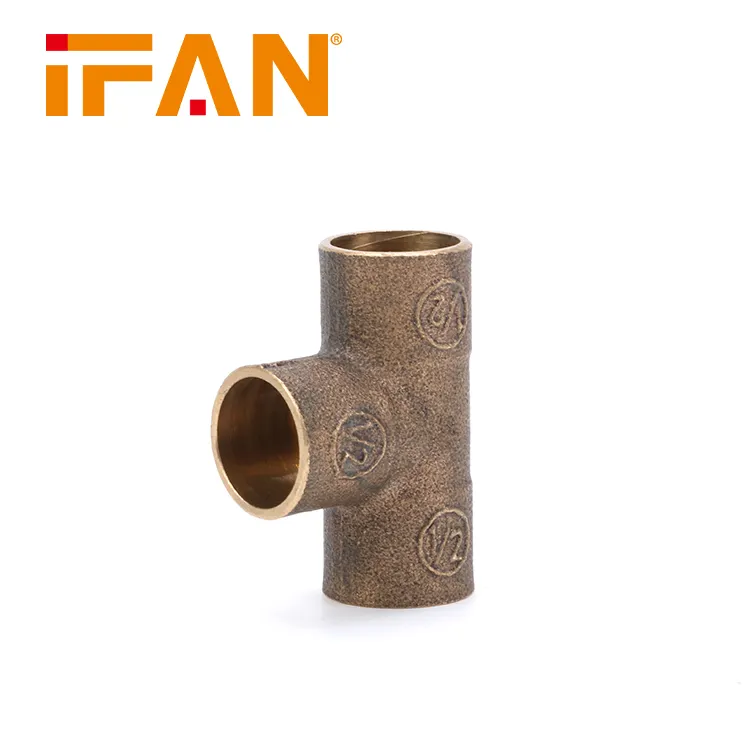 Ifan encanador feminino em bronze e latão, equipamento de encanamento feminino com conexão em latão