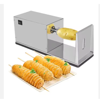 Machines électriques automatiques pour la fabrication de chips / Machine à couper les pommes de terre en spirale / Coupe-pommes de terre commercial pour chips