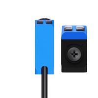 Capteurs photoélectriques bleus de petite taille à sensibilité réglable, protection IP65, portée de détection de 0 à 12 m, temps de réponse de 1 ms pour les surfaces opaques