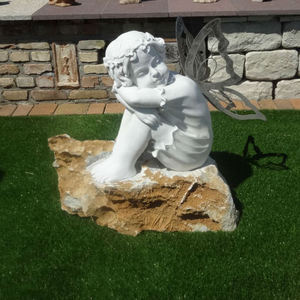 Estatua de Ángel de Tamaño Real en Mármol Blanco, Escultura Manual de Nuevo Diseño - Product Image 1